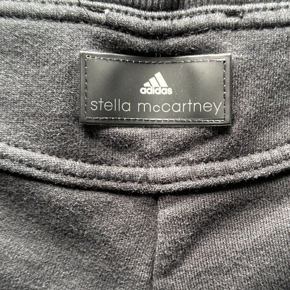 𝅺EUC Stella McCartney X Adidas sweat pants. Faded Black, Size M - Picture 4 of 6